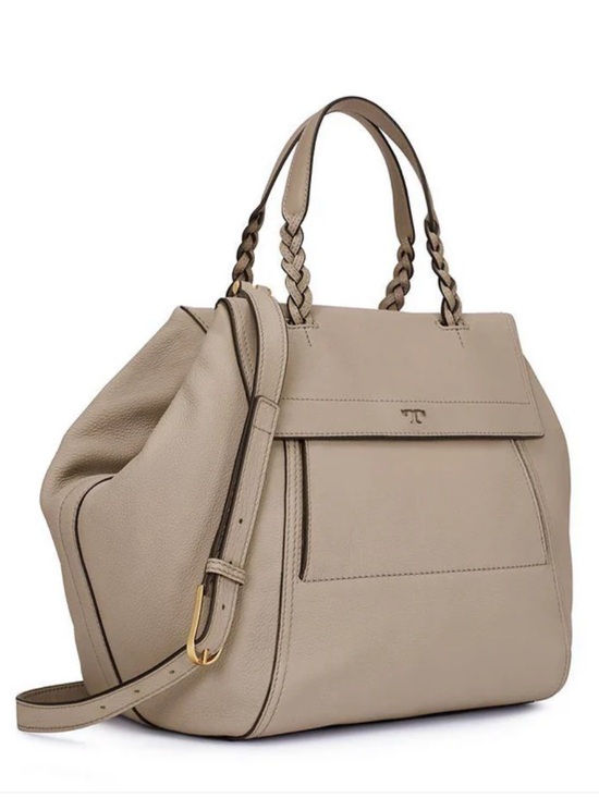 Tory Burch Handbags - Tory Burch Half Moon Satchel French Gray NWT
